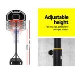 Everfit 2.1M Basketball Hoop Stand System Adjustable Portable Pro Kids Black - Image 7