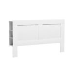 Artiss Bed Head Headboard King with Shelves - CABI White - Image 7