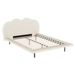 Artiss Bed Frame Queen Size Boucle Beige SASA - Image 7