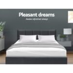 Artiss Bed Frame Queen Size Charcoal TINO - Image 5