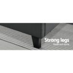 Artiss Bed Frame Queen Size Charcoal TINO - Image 7