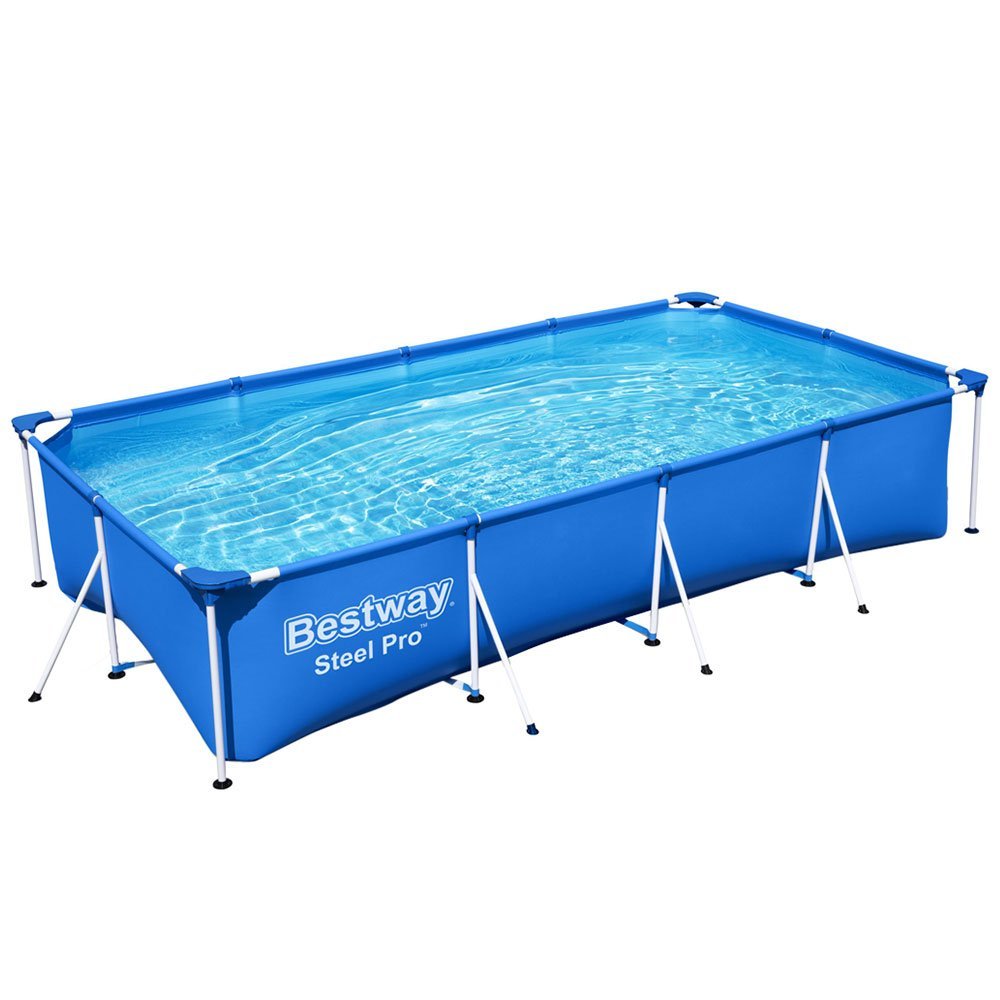 BW-POOL-400CM-56512-00 Bestway Swimming Pool 400x211x81cm Steel Frame Above Ground Pools 5700L - Image 1