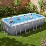 Bestway Swimming Pool Steel Frame Pool Set w/ Filter Pump Ladder Cover 488x244cm - Image 7