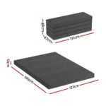 Giselle Bedding Foldable Mattress Folding Foam Mattresses Portable Mat Double - Image 3