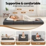 Giselle Bedding Foldable Mattress Folding Foam Mattresses Portable Mat Double - Image 5