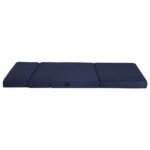 Giselle Foldable Mattress Folding Foam Mattresses Portable Floor Mat Blue Double - Image 3