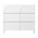 Artiss 3 Chest of Drawers Lowboy Dresser Cabinet White - Image 4