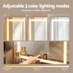 Artiss Dressing Table Set Stool Led Wood - Image 5