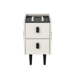 Artiss Smart Bedside Table with Wireless Charging - AIDA White - Image 3