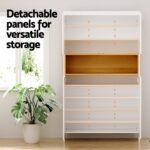 Artiss Shoe Rack Storage Cabinet 9 Tiers White - Image 6