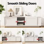Artiss TV Unit Entertainment Unit Storage Cabinet 160cm White - Image 6
