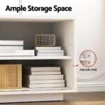 Artiss TV Unit Entertainment Unit Storage Cabinet 160cm White - Image 7