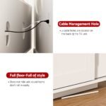 Artiss TV Unit Entertainment Unit Storage Cabinet 160cm White - Image 8