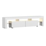 Artiss Entertainment Unit TV Cabinet LED 189cm White Elo - Image 3