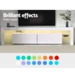 Artiss Entertainment Unit TV Cabinet LED 189cm White Elo - Image 6