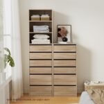 Artiss 6 Chest of Drawers Tallboy Cabinet Pine - Image 7