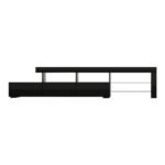 Artiss Entertainment Unit TV Cabinet LED 215cm Black Caya - Image 5