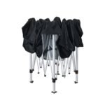 Instahut Gazebo Pop Up Marquee 3x3m Wedding Party Outdoor Camping Tent Canopy Shade Mesh Wall Black - Image 3
