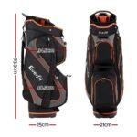Everfit 14 Ways Dividers Golf Bag Stand Insulated Carry Bag Zippered Rain Cover - Image 2