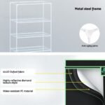 Green Fingers Grow Tent 100x60x180cm 4 Tiers Kits Hydroponics Indoor Grow System - Image 5