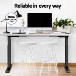 Artiss Standing Desk Motorised Dual Motor White 140CM - Image 6