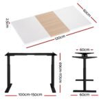 Artiss Standing Desk Motorised Electric Dual Motor 120CM - Image 2
