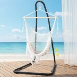 Gardeon Hammock Hanging Chair with Heavy Duty Steel Stand - Image 7