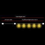 65m LED Festoon String Lights Outdoor Christmas Wedding Waterproof Garden Decor - Image 2