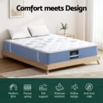 25cm Giselle Mattress Double Bed Pocket Spring Mattresses - Image 5