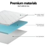 Giselle Bedding Memory Foam Mattress Topper Ventilated Cool Gel 5cm King - Image 6