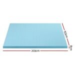 Giselle Bedding Memory Foam Mattress Topper Ventilated Cool Gel 8cm Queen - Image 2