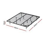 Artiss King Bed Frame,Floating Metal Bed Frame with Smart LED Lights - Sturdy Metal Platform Bed Base, Silent Design, Tool-Free Assembly, 300KG Capacity for Home/Hotel/Master Bedroom​ - Image 2