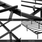 Artiss King Bed Frame,Floating Metal Bed Frame with Smart LED Lights - Sturdy Metal Platform Bed Base, Silent Design, Tool-Free Assembly, 300KG Capacity for Home/Hotel/Master Bedroom​ - Image 6