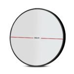 Embellir Wall Mirror Makeup 90cm Home Decor Framed Mirrors Bathroom Round Black - Image 2