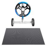 Aqua Buddy Pool Cover 600 Micron 6.5x3m w/ Roller 5.55m Black Solar Blanket - Image 3