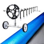 Aquabuddy Pool Cover 500 Micron 9.5x5m Swimming Pool Solar Blanket 5.5m Roller - Image 7