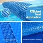 Aqua Buddy Pool Cover 600 Micron Solar Heat 9.5x5m Blanket w/ 5.55m Roller Blue - Image 5