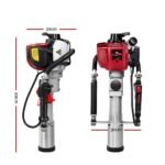 Giantz Petrol Post Driver 38CC 4-Stroke Rammer Pile Star Picket Fence Hole Drive Red - Image 2