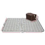 Alfresco 4 Person Picnic Basket Set Wooden Blanket Cooler Bag Outdoor Insulated - Image 2