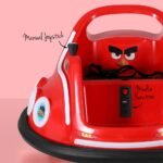 Kids Ride On Car Bumper Electric Ride On Cars Light Remote Angry Birds Sticker Red - Image 4