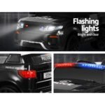 Electric Ride On Car Rigo Kids Patrol Police Ride On Cars Horn Music Remote Black - Image 5