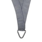 Instahut Shade Sail 4x6m Rectangle 280GSM 98% Grey Shade Cloth - Image 3