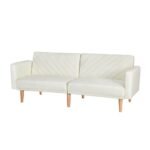 Artiss Sofa Bed Convertible Lounge 3 Seater Futon Couch Recliner Fabric Beige