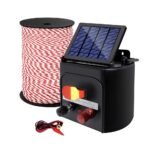 Giantz Fence Energiser 3KM Solar Powered Electric 500M Poly Rope - Image 3