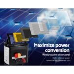 Giantz Fence Energiser 5KM Solar Powered Electric 400M Poly Tape Insulator - Image 3