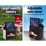 Giantz Fence Energiser 5KM Solar Powered Electric 400M Poly Tape Insulator - Image 4