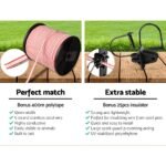 Giantz Fence Energiser 5KM Solar Powered Electric 400M Poly Tape Insulator - Image 5