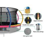 14ft Trampoline Everfit Kids Trampoline Rebounder w/ Ladder Basketball Hoop - Image 6