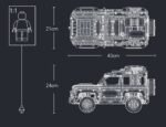 Technical Rover Defender Collector'S Building Blocks Set