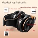 Wireless Bluetooth Headphones Gold - Image 3